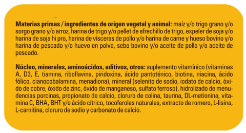 Atos Gatos Ingredientes Atos Gatos Adultos x 10 kg