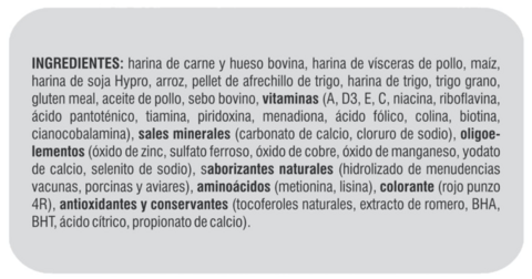 Cachorros Ingredientes Duncan Cachorros x 20 kg