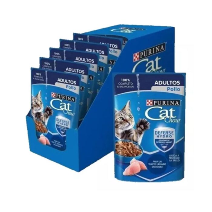 Caja Pouchs Pollo_3_11zon Caja x 15 Pouchs Cat Chow sabor pollo