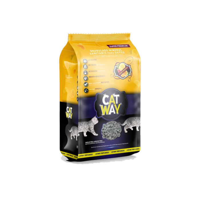 Cat Way Cítrico Piedras Sanitarias Perfumadas Cítricas Cat Way x 9,2 litros