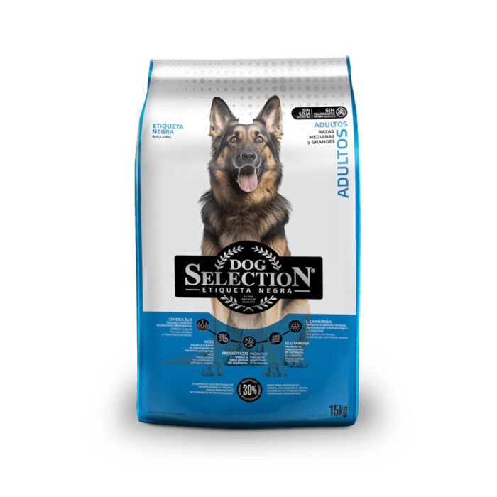 EN adulto Dog Selection Etiqueta Negra Adultos x 15 kg
