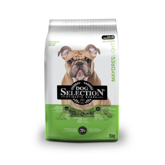 Senior Light Dog Selection Etiqueta Negra Senior Light x 15 kg