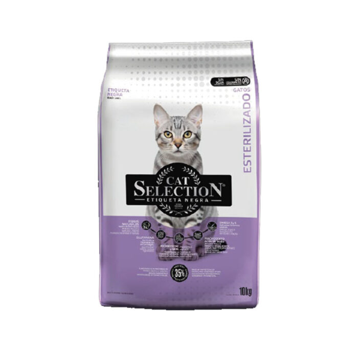 Cat Selection Etiqueta Negra Gatos Adultos Esterilizados x 2 Kg