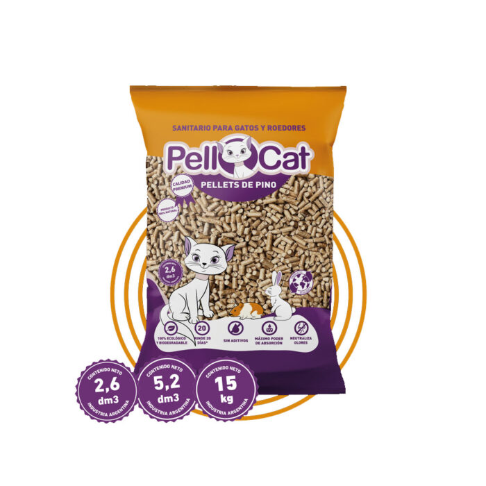 pellet chico Pellets Sanitarios Pino x 5,2 dm3 Pellcat
