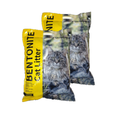 2 limón Combo 2 x Bentonita Aglutinante Meow Pets Limón 4 kg (total 8 kg)