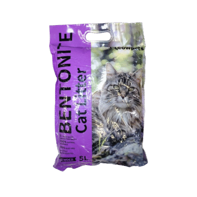 MeowPets5Lavanda Bentonita Aglutinante Meow Pets Lavanda x 4 kg