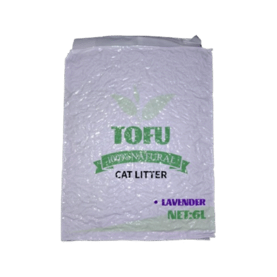 Lavanda frente Tofu Sanitario Aglomerante Lavanda x 6 litros (2,5 kg)