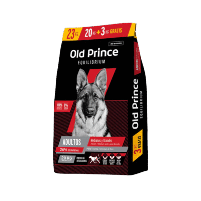 Equilibrium con kilos Old Prince Equilibrium Adultos Medianos y Grandes x 20+3 kg