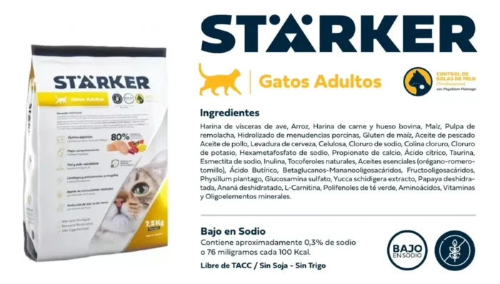 Starker Gato Adulto Súper Premium x 7,5 kg